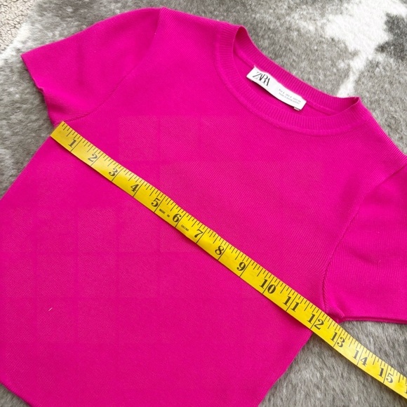 Zara Hot Pink Crop Top - Picture 10 of 10